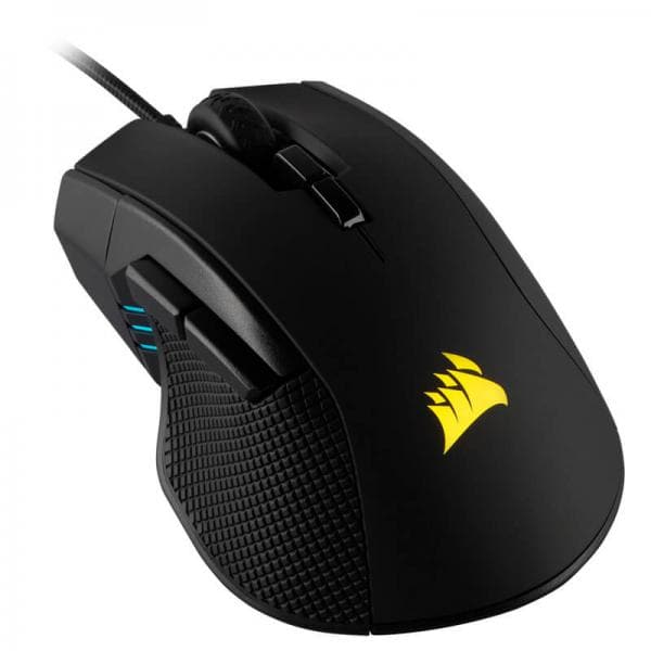 CORSAIR Ironclaw Wired Ergonomic Gaming Mouse ( CH-9307011-AP ) ( 18000DPI / 7 Macro Buttons )