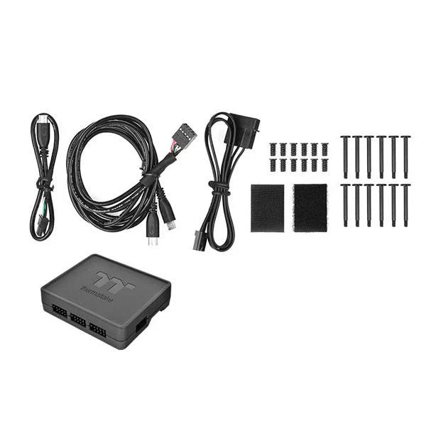 THERMALTAKE Riing Quad 12 TT Premium Edition 120mm Cabinet Fans (Black) (Triple Pack)