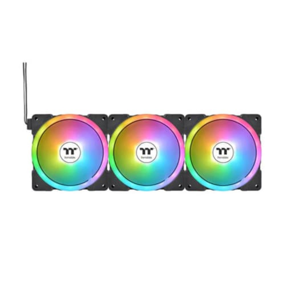 THERMALTAKE Swafan EX12 ARGB Cabinet Fan ( Black ) ( Triple Pack )