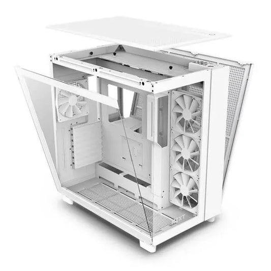NZXT H9 Flow ATX Mid Tower Cabinet TG Side Panel (White)