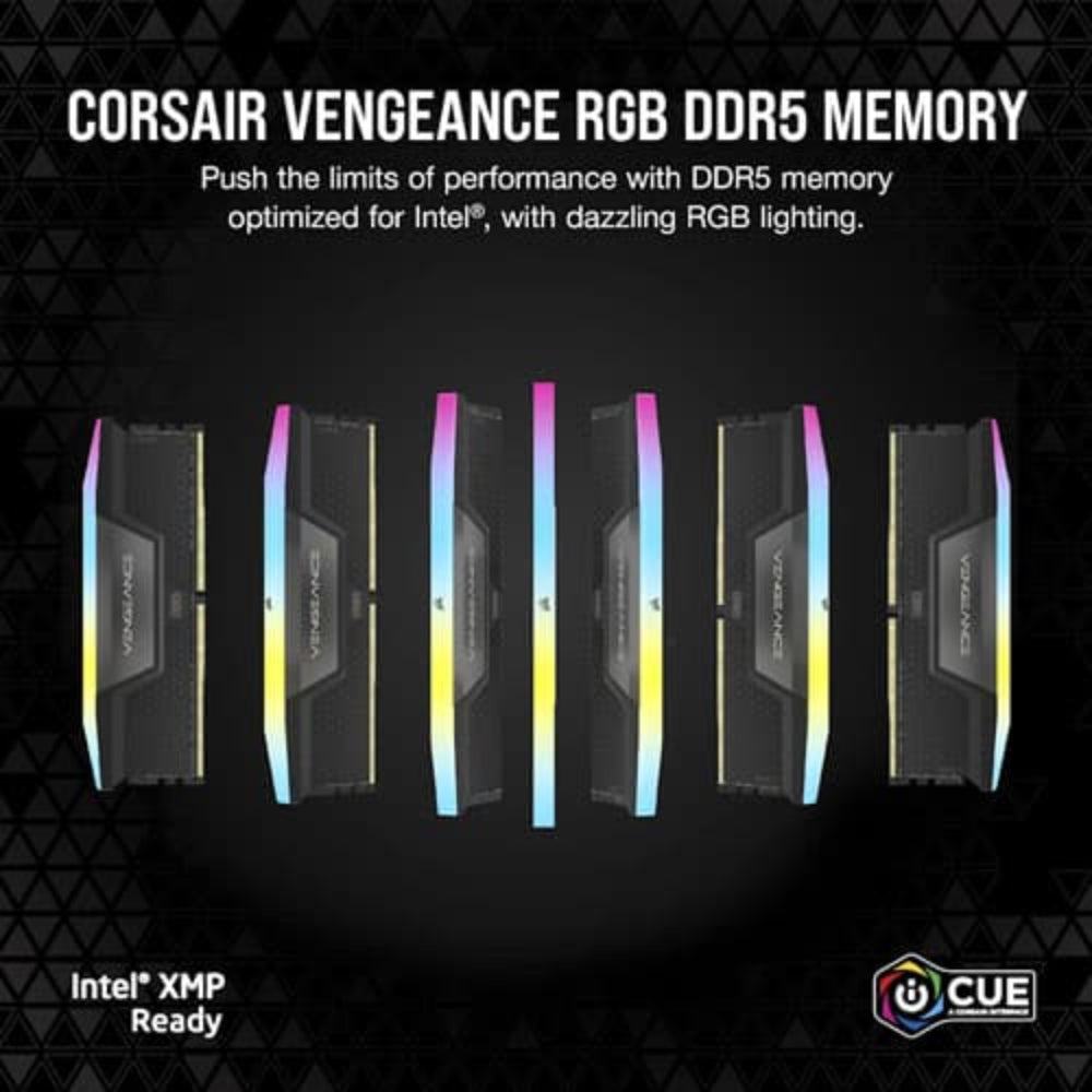 CORSAIR Vengeance RGB 16GB ( 16GBx1 ) 5200MHz DDR5 Desktop RAM ( CL40 )