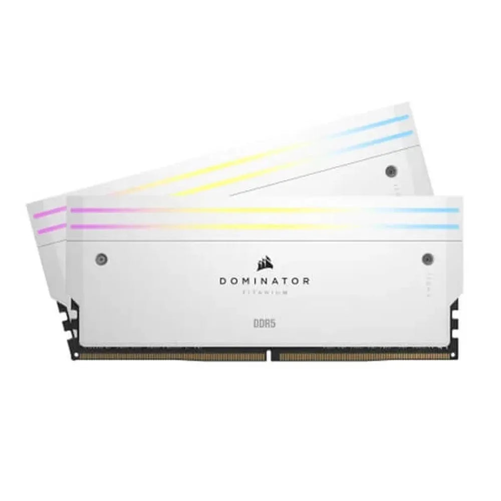 CORSAIR Dominator Titanium RGB 64GB ( 32GB x 2 ) 6600MHz DDR5 RAM ( White ) ( CL32 )