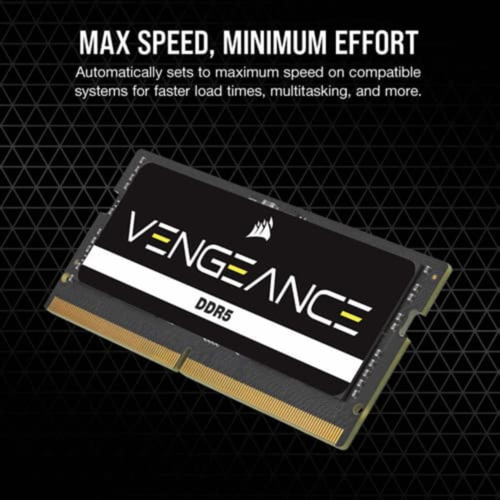 CORSAIR Vengeance 16GB ( 16GB x 1 ) 4800MHz DDR5 Laptop RAM ( CL40 )