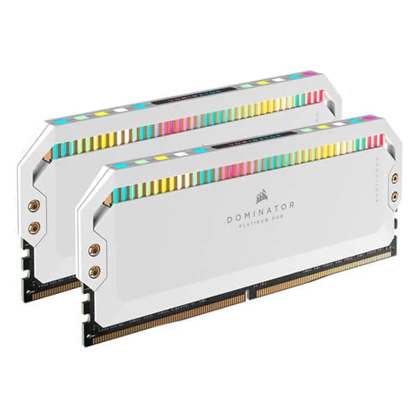 CORSAIR Dominator Platinum RGB 32GB ( 16GBx2 ) 5600MHz DDR5 RAM ( White ) ( CL36 )