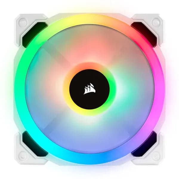 CORSAIR ICUE LL120 120mm RGB Cabinet Fan (White) (Triple-Pack)