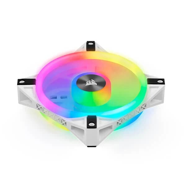 CORSAIR ICUE QL120 120mm RGB Cabinet Fan (White) (Triple-Pack)