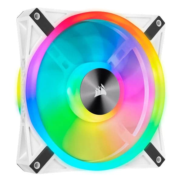 CORSAIR ICUE QL140 140mm RGB Cabinet Fan (White) (Twin Pack)