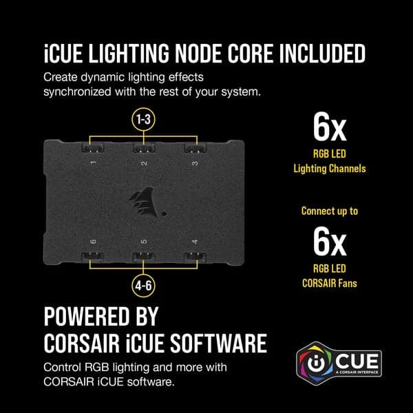 CORSAIR ICUE QL140 140mm RGB Cabinet Fan (White) (Twin Pack)