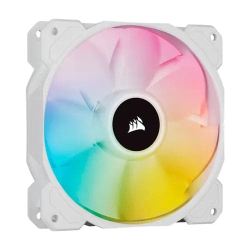 CORSAIR ICUE SP120 120mm RGB With Lighting Node Core Elite Cabinet Fan (White) (Triple Pack)