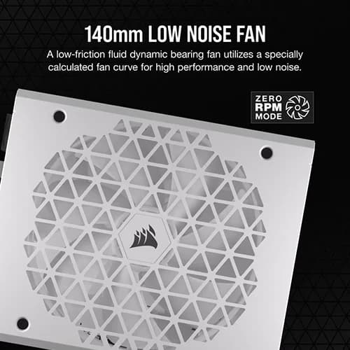 CORSAIR RM1000X SHIFT ATX 3.1 80 PLUS GOLD FULLY MODULAR POWER SUPPLY - WHITE