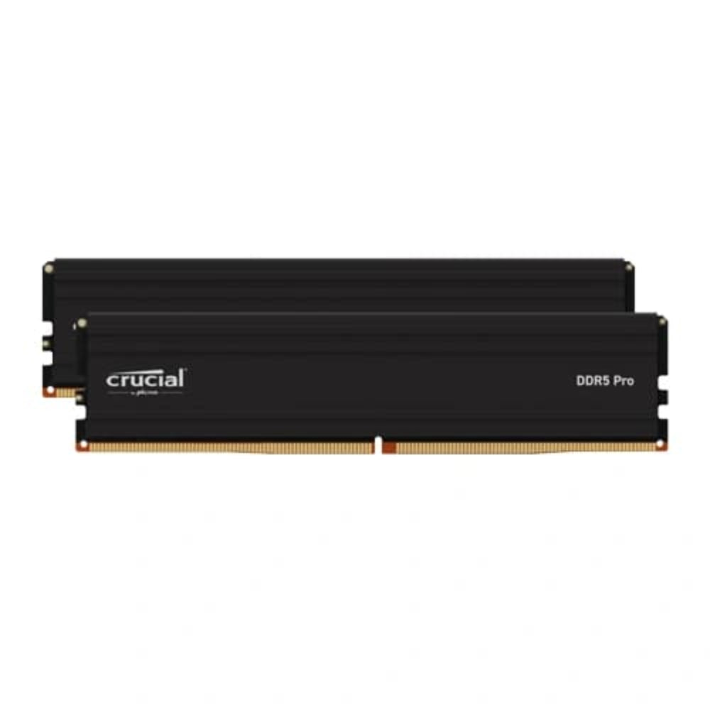 CRUCIAL Pro 32GB ( 16GB x 2 ) 6000MHz DDR5 Ram ( Black ) ( CL48 ) - Mehta Brothers Shop