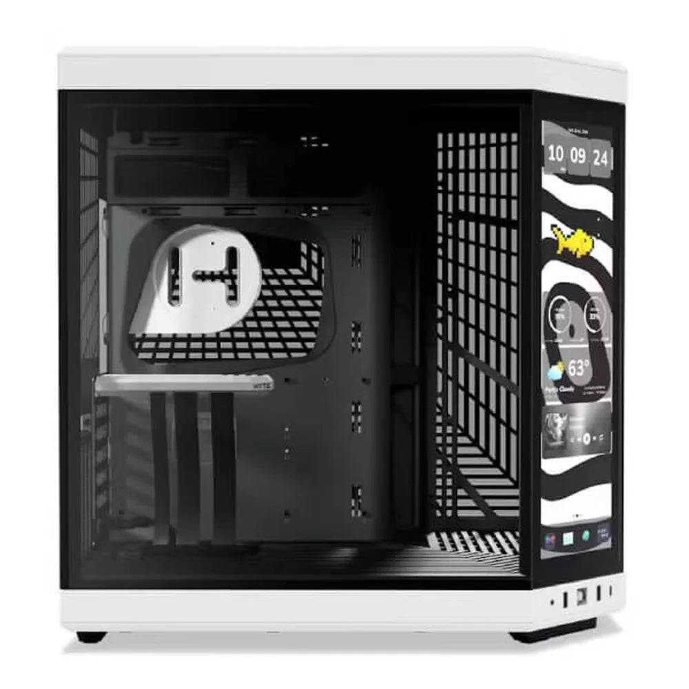 HYTE Y70 Touch Infinite E-ATX Mid Tower Cabinet (Black / White)