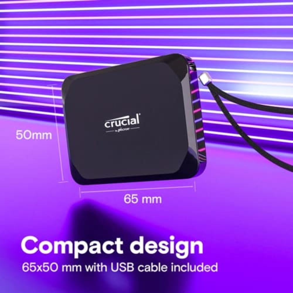 CRUCIAL X9 2TB Gen2 External Solid State Drive ( SSD )