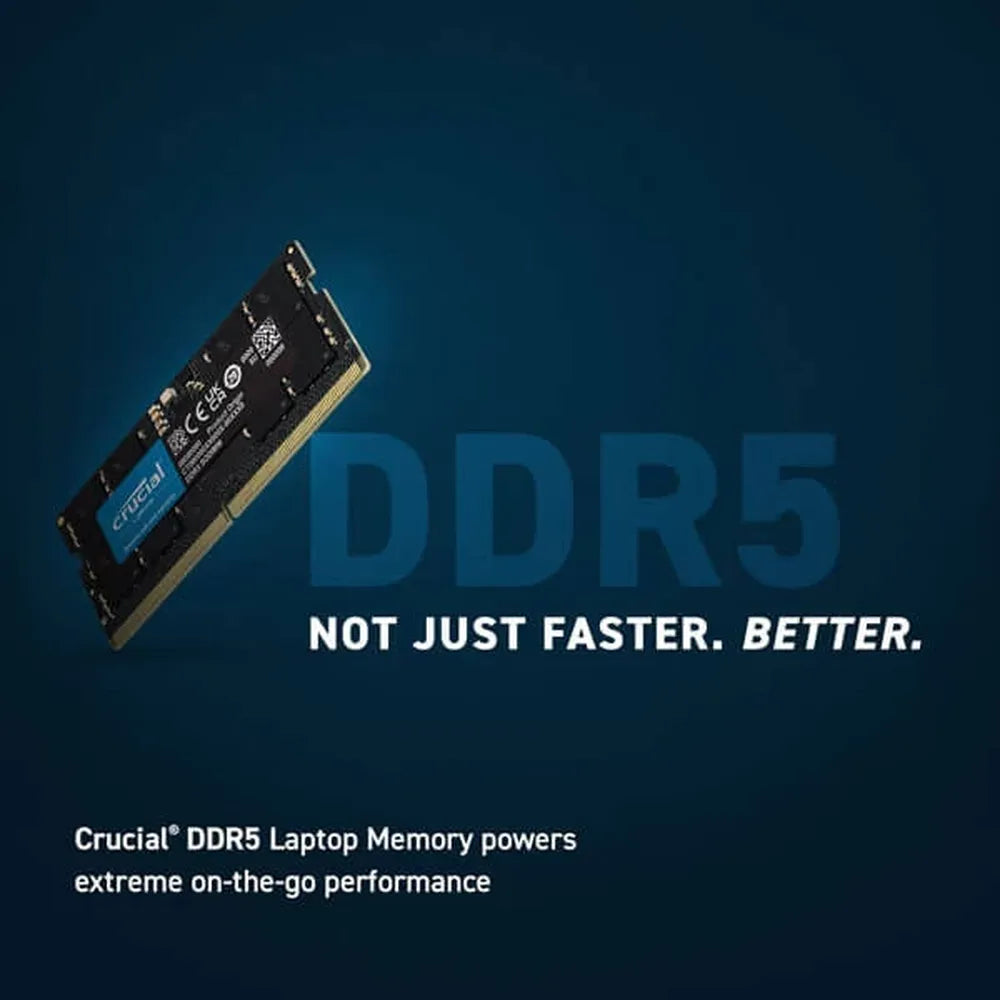 CRUCIAL 8GB ( 8GB x 1 ) 4800MHz DDR5 Laptop RAM
