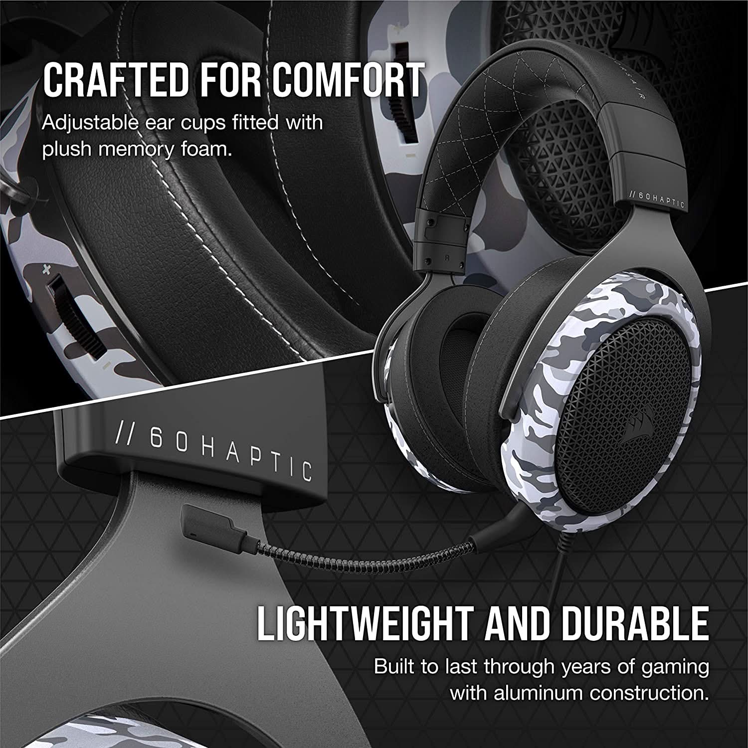 CORSAIR HEADSET HS60 HAPTIC WITH HAPTIC BASS