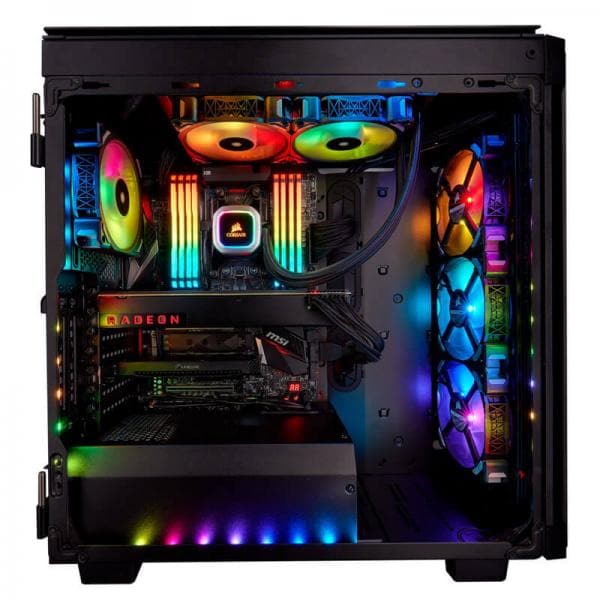 CORSAIR H100I RGB Platinum 240mm CPU Liquid Cooler (Black)