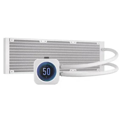 CORSAIR iCUE H150i Elite LCD XT RGB 360mm CPU Liquid Cooler (White)