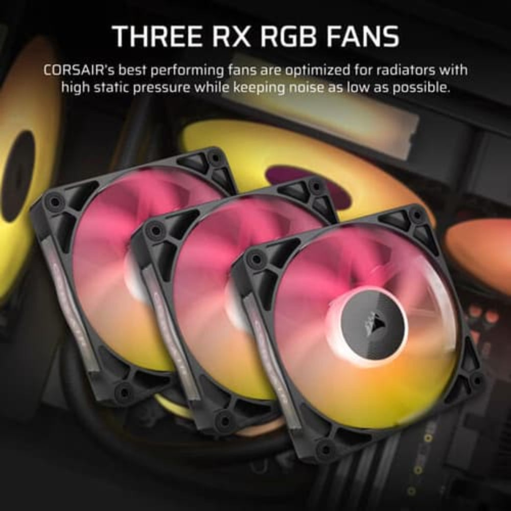 CORSAIR iCUE Link Titan 360 RX RGB 360mm CPU Liquid Cooler ( Black )