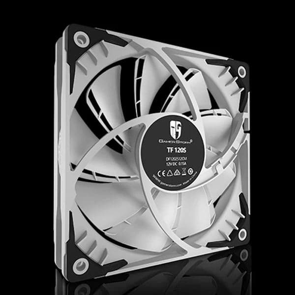 DEEPCOOL Gamerstrom TF120 S 120mm Non-RGB Cabinet Fan (White) (Single Pack)