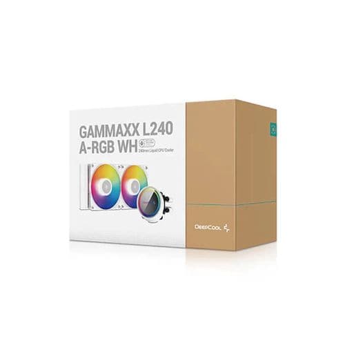DEEPCOOL Gammaxx L240 ARGB 240mm CPU Liquid Cooler (White)