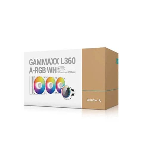 DEEPCOOL Gammaxx L360 ARGB 360mm CPU Liquid Cooler (White)