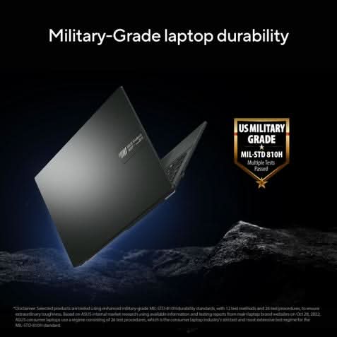 ASUS Vivobook Go 15, Student Laptop, AMD Ryzen 5 7520U (16GB/512GB/AMD Radeon Graphics/39.62 cms (15.6) FHD/Windows 11 Home/Office Home 2024 + M365 Basic (1 Year Validity) E1504FA-BQ2341WS