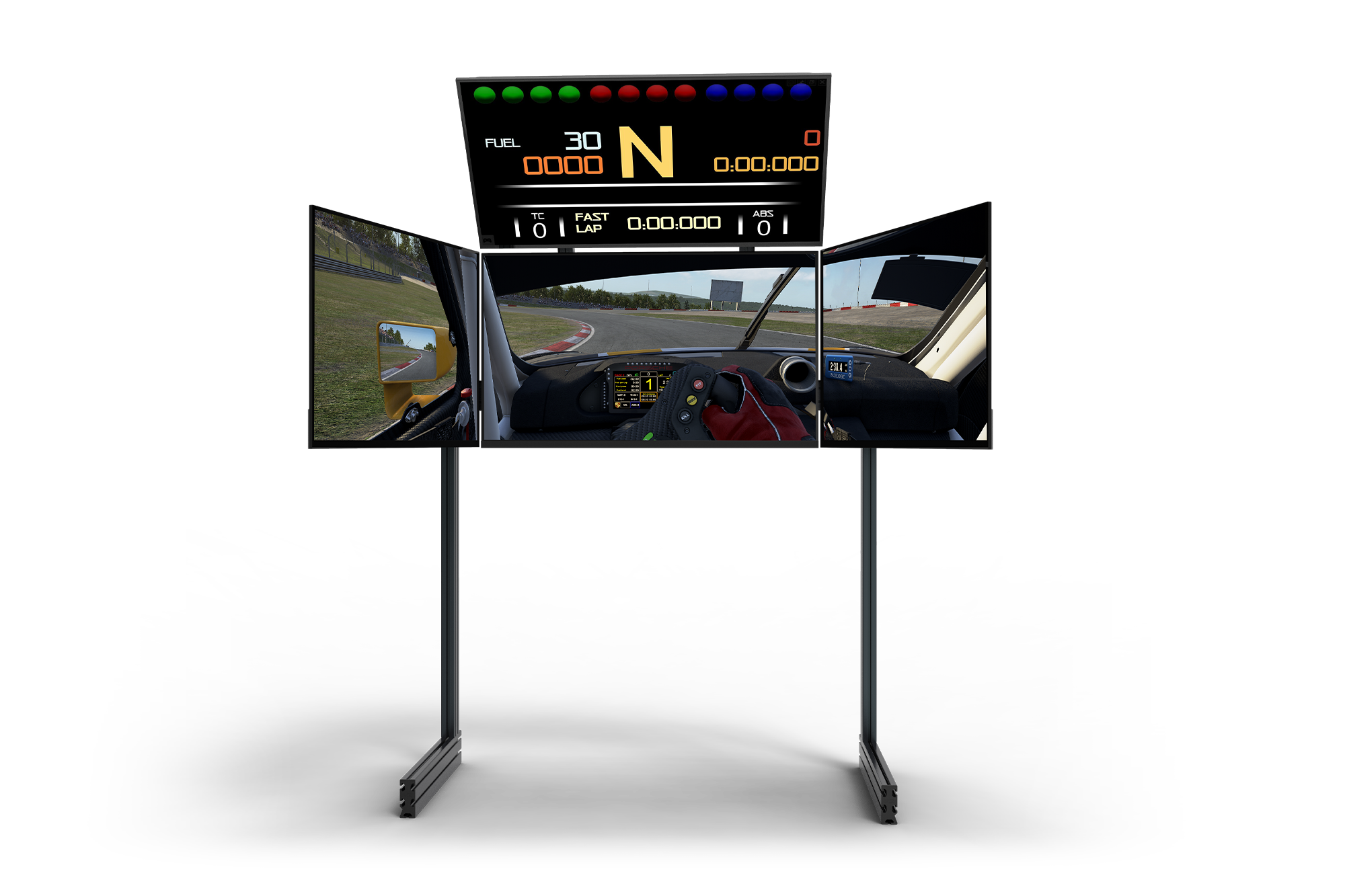NEXT LEVEL RACING ELITE QUAD MONITOR STAND NLR-E008