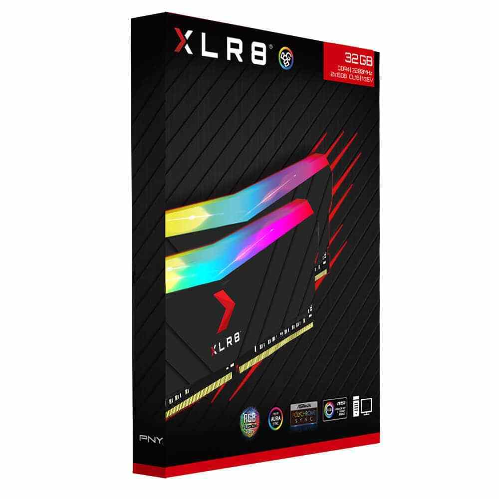 PNY XLR8 RGB 32GB ( 16GB x 2 ) 3200MHz DDR4 RAM ( CL16 )