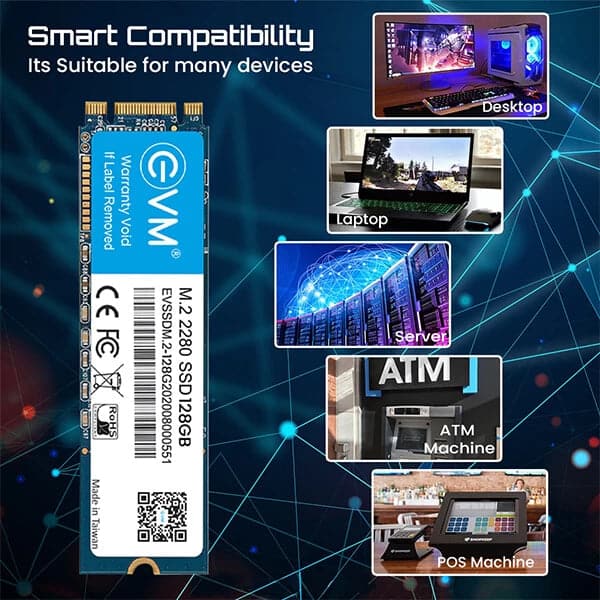 EVM 128GB M.2 SATA SATA 3 Internal Solid State Drive ( SSD )