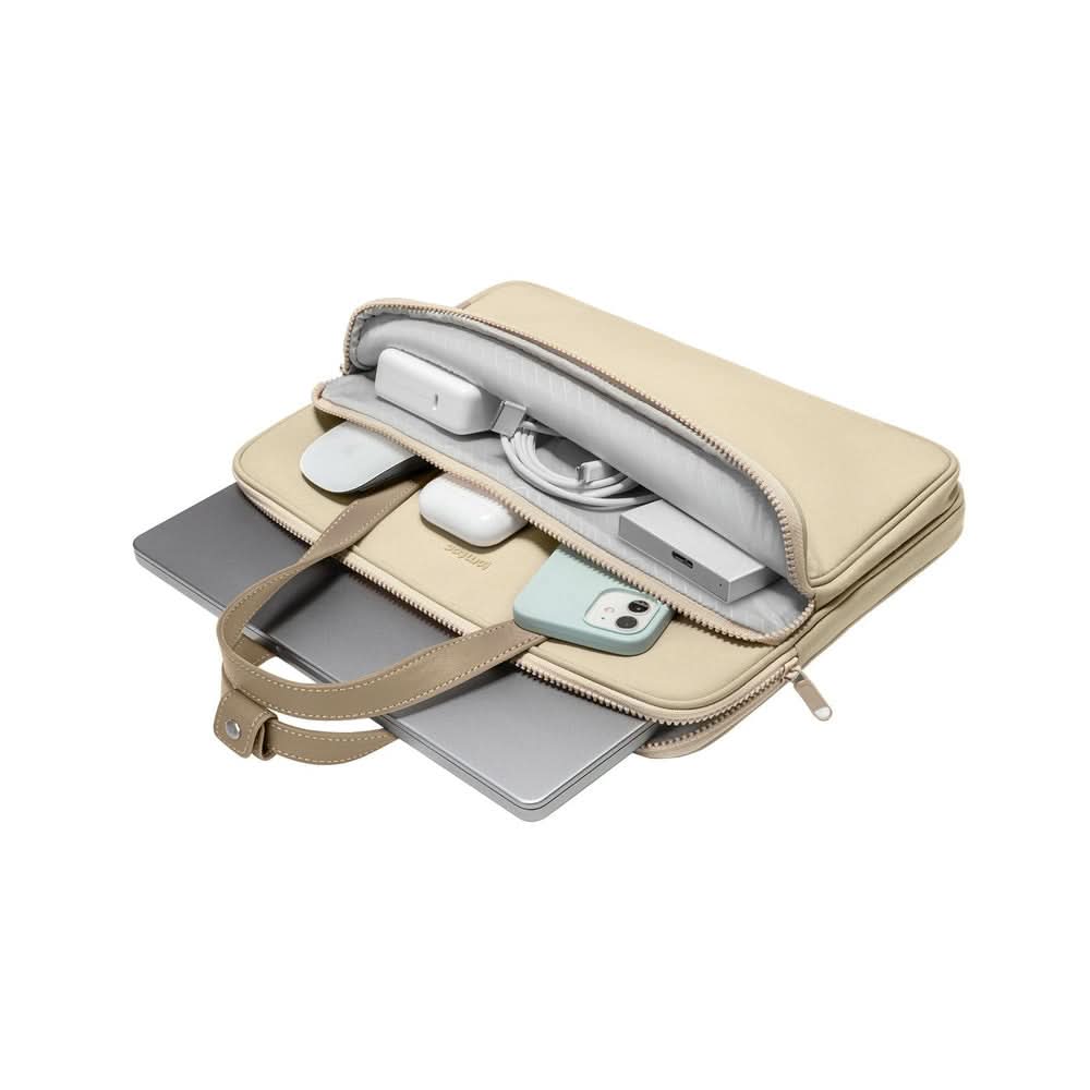 TOMTOC VERSATILE-A12 LAPTOP SHOULDER BAG 13.5-14 INCH-KHAKI