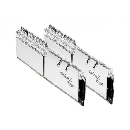 G.SKILL Trident Z Royal 16GB ( 8GB x 2 ) 3200MHz DDR4 RGB RAM ( Silver ) ( CL16 )