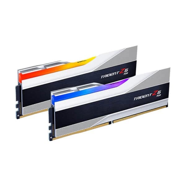 G.SKILL Trident Z5 RGB 32GB ( 16GBx2 ) 5200MHz DDR5 RAM ( Metallic Silver ) ( CL36 )