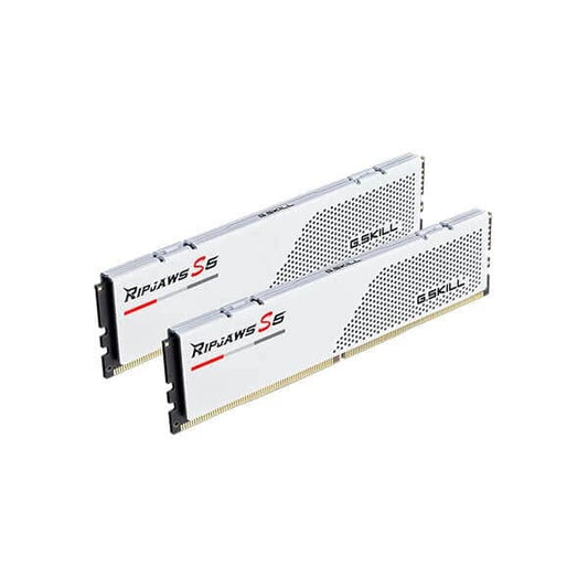 G.SKILL Ripjaws S5 32GB ( 16GBx2 ) 6000MHz DDR5 RAM ( White ) ( CL30 )