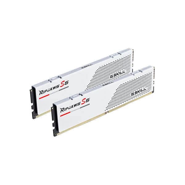 G.SKILL Ripjaws S5 32GB ( 16GBx2 ) 6000MHz DDR5 RAM ( White ) ( CL32 )