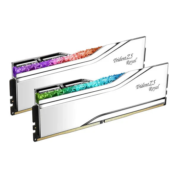 G.Skill Trident Z5 Royal RGB 32GB ( 16GB x 2 ) DDR5 7200MHz Desktop RAM ( Silver ) ( CL34 )