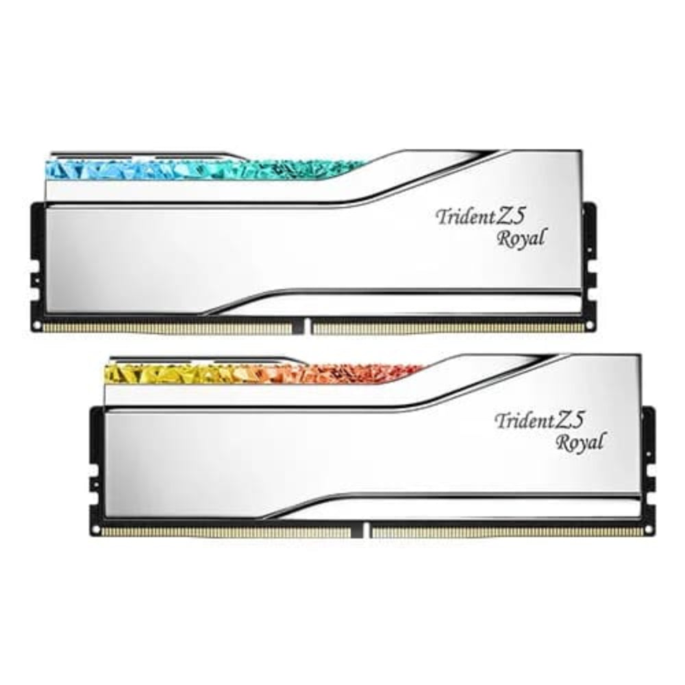 G.SKILL Trident Z5 Royal RGB 32GB ( 16GB x 2 ) 7600MHz DDR5 RAM ( Silver ) ( CL36 )