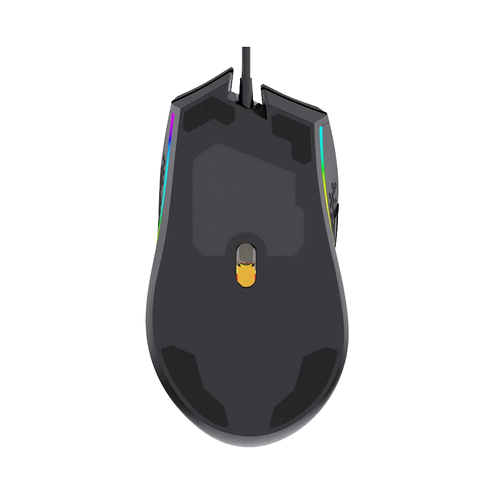 AULA F805 Wired Ergonomic Gaming Mouse ( F805B ) ( 6400DPI / 7 Macro  Buttons ) (Black)