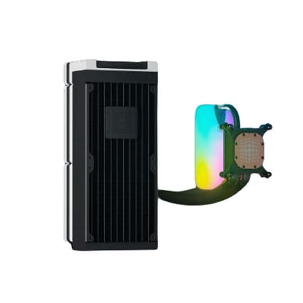 Hyte Thicc Q60 240mm CPU Liquid Cooler (Black and White)
