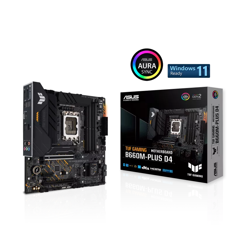 ASUS TUF GAMING B660M PLUS DDR4 INTEL LGA1700 MOTHERBOARD