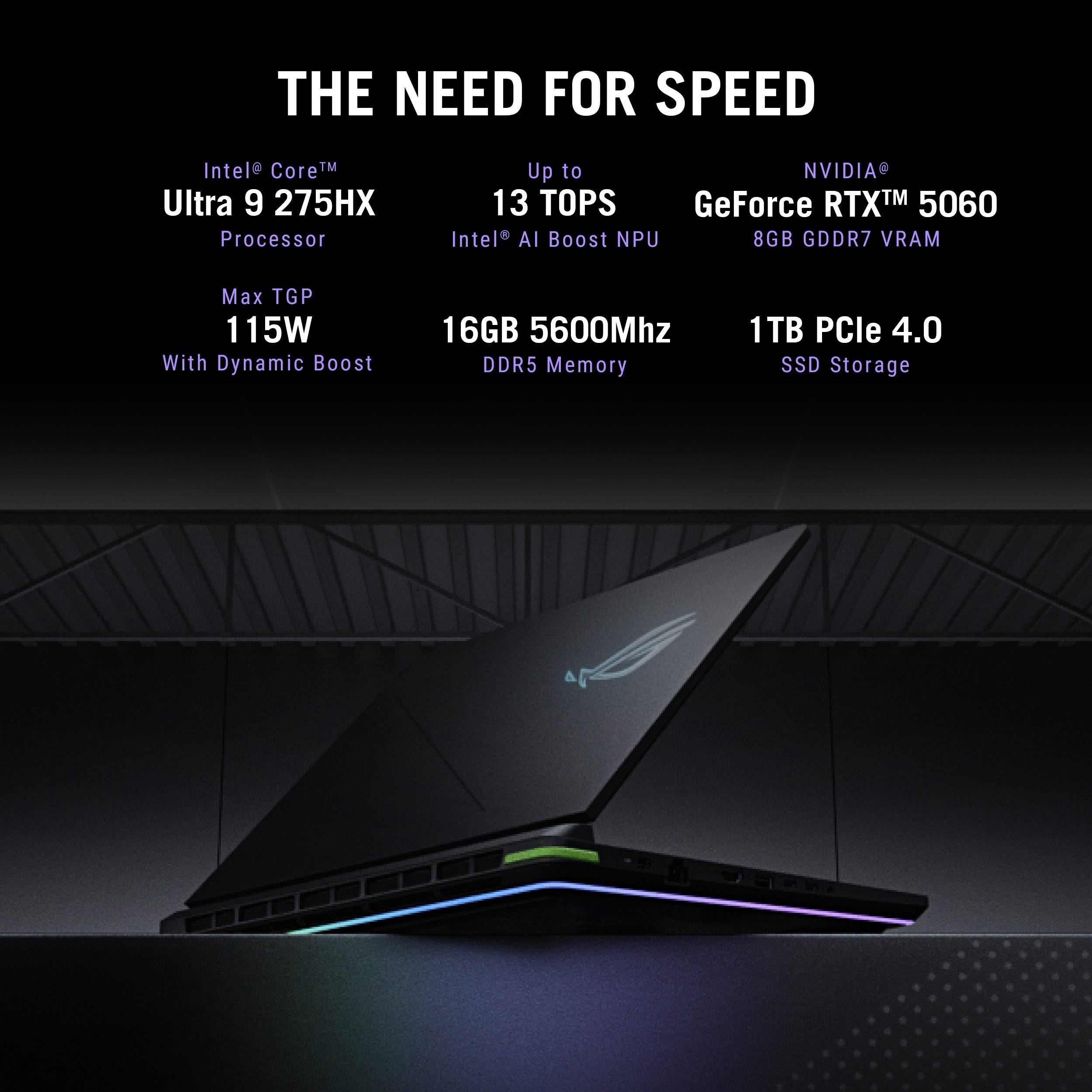 ASUS 2025 STRIX G16, ARL HX CORE ULTRA 9/ RTX5060- 8GB/ 16G/ 1T/ 16-INCH 2.5K (2560 X 1600, WQXGA) 16:10 ASPECT RATIO 240HZ/ 0/ 90WHRS, 4S1P, 4-CELL LI-ION/ WINDOWS 11 HOME - ASUS RECOMMENDS WINDOWS 11 PRO FOR BUSINESS/ MCAFEE 1 YEAR/ GREY