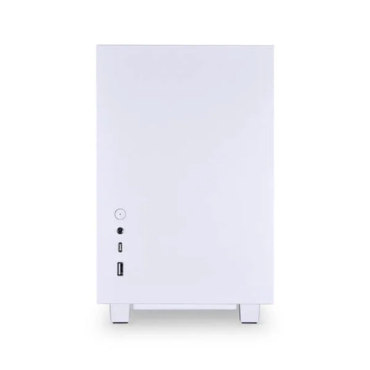 LIAN LI Q58W4 ITX Mini Tower Cabinet With PCIe 4.0 Riser Cable (White)