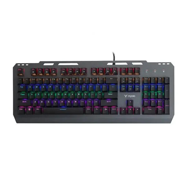 RAPOO GK500 RGB Mechanical Full Size Wired Gaming Keyboard ( Black ) ( Clicky Blue Switch )