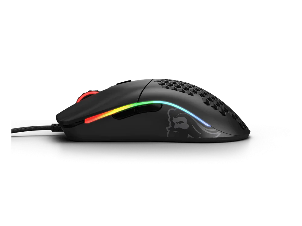 GLORIOUS Model O minus Wired Ergonomic Gaming Mouse ( 12000DPI / 6 Macro Buttons ) ( Matte Black )