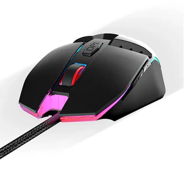 ANT ESPORTS GM50 Wired Ambidextrous Optical Gaming Mouse ( GM50 ) ( 3600DPI / 6 Macro Buttons ) ( Black )