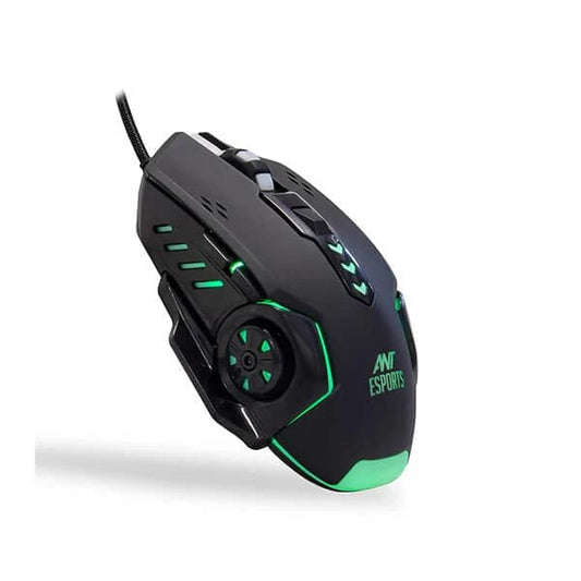 ANT ESPORTS GM70 Wired Ambidextrous Optical Gaming Mouse ( GM70 ) ( 3600DPI / 6 Macro Buttons) ( Black )