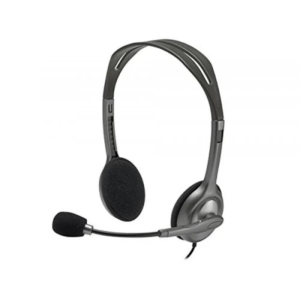 LOGITECH H111 Wired Stereo Gaming Headphone ( Black ) ( Laptops / Mobile / PC )