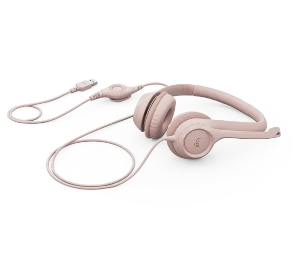 LOGITECH H390 RGB Wired Stereo Gaming Headphone ( Rose ) ( Pc / Mobile / Mac / Xbox )