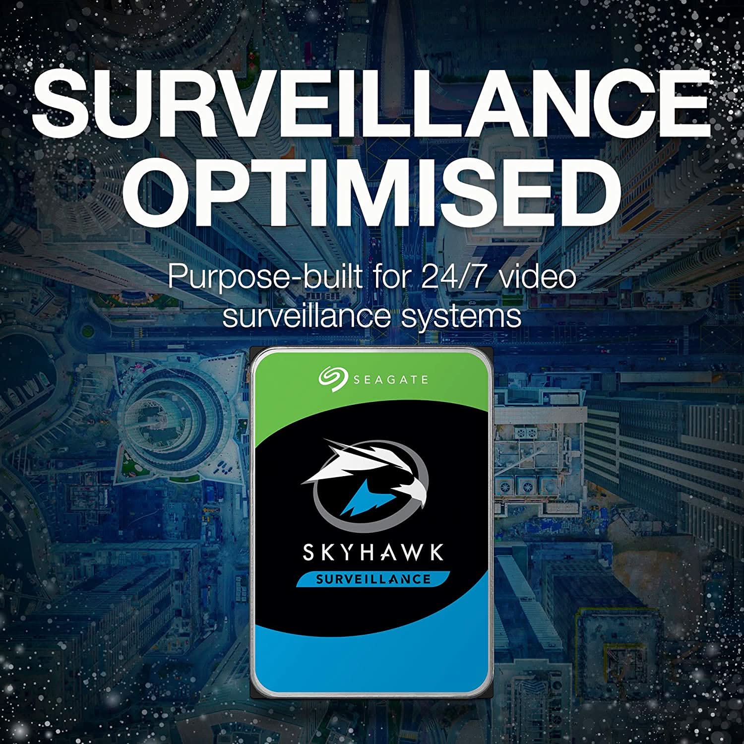 SEAGATE SKYHAWK 6TB SURVEILLANCE INTERNAL SATA HARD DRIVE ST6000VX009
