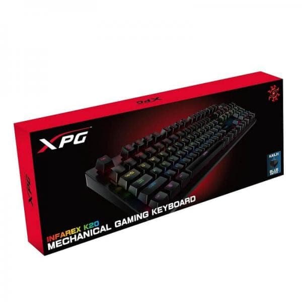 ADATA XPG Infarex K20 Full Size Mechanical Gaming Keyboard (Black) (Blue Switch ) (Clicky Switch) (75260007)