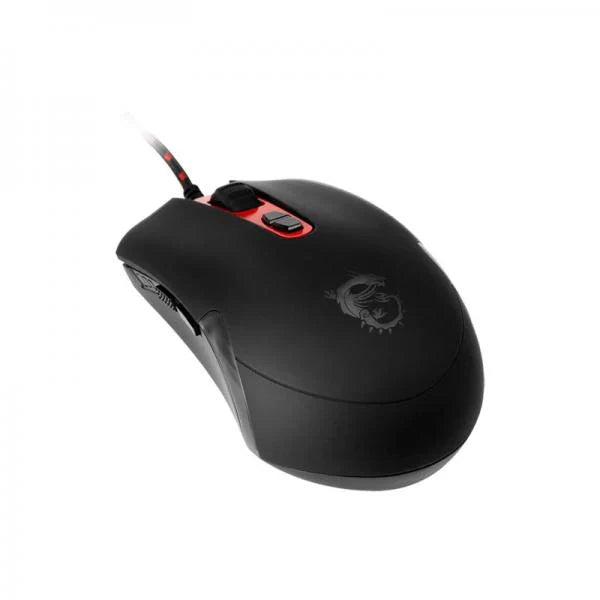 MSI Interceptor DS100 Wired Ergonomic Gaming Mouse ( INTERCEPTOR-DS100 ) ( 3500DPI / 8 Macro Button ) ( Black )